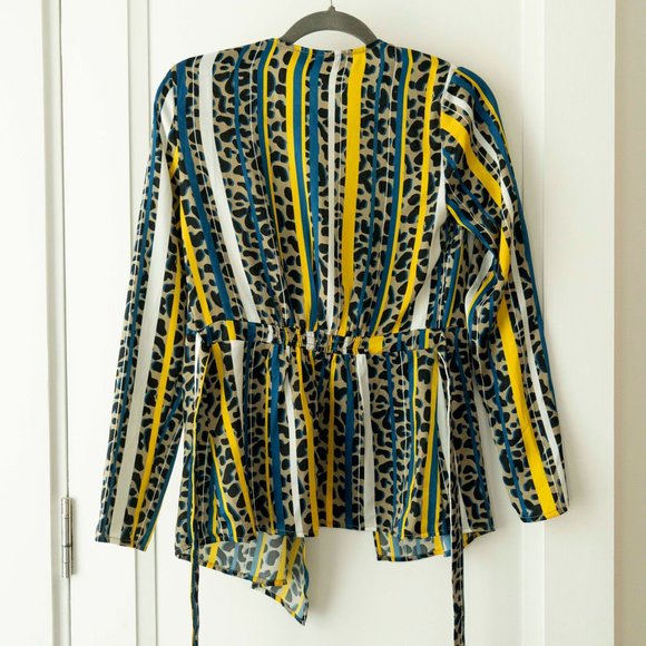 NWT House of Harlow x REVOLVE Tie Front Blouse - Picture 4 of 4